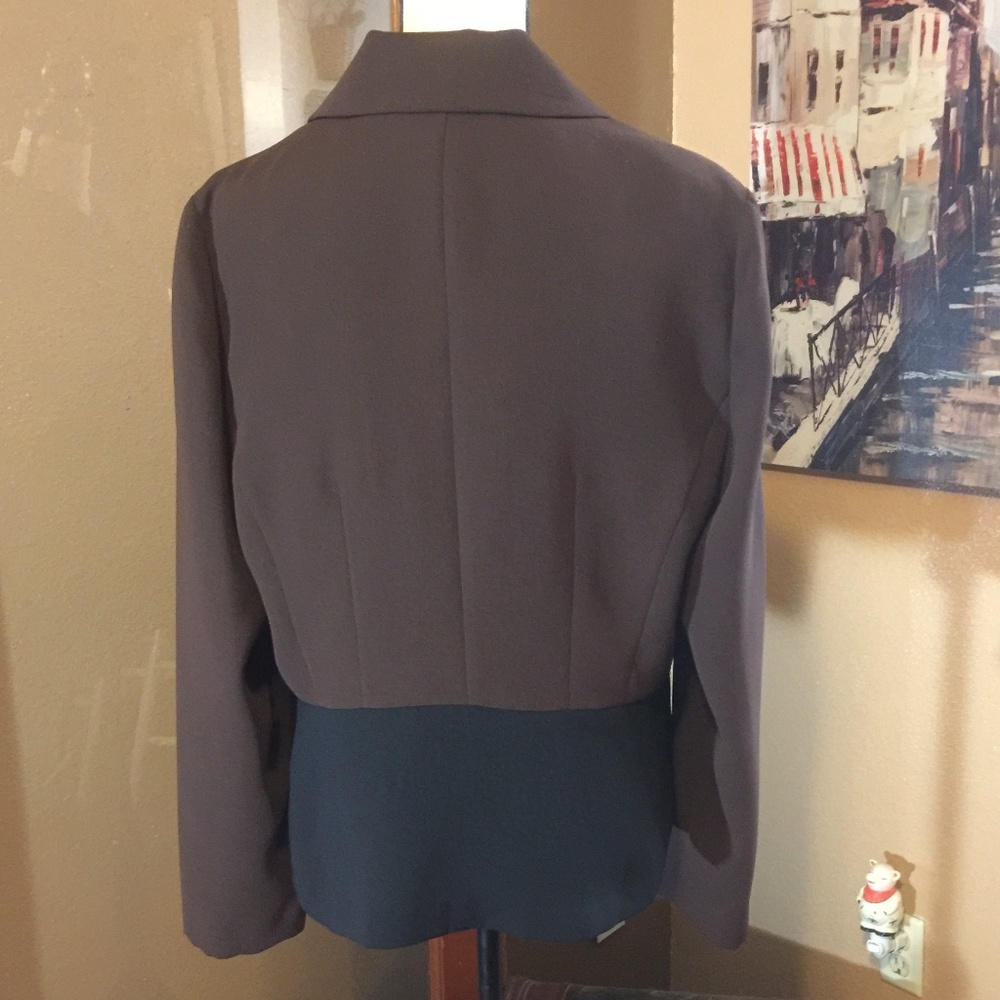 Kim Rogers Color Block Big Button Boxy Blazer - image 3